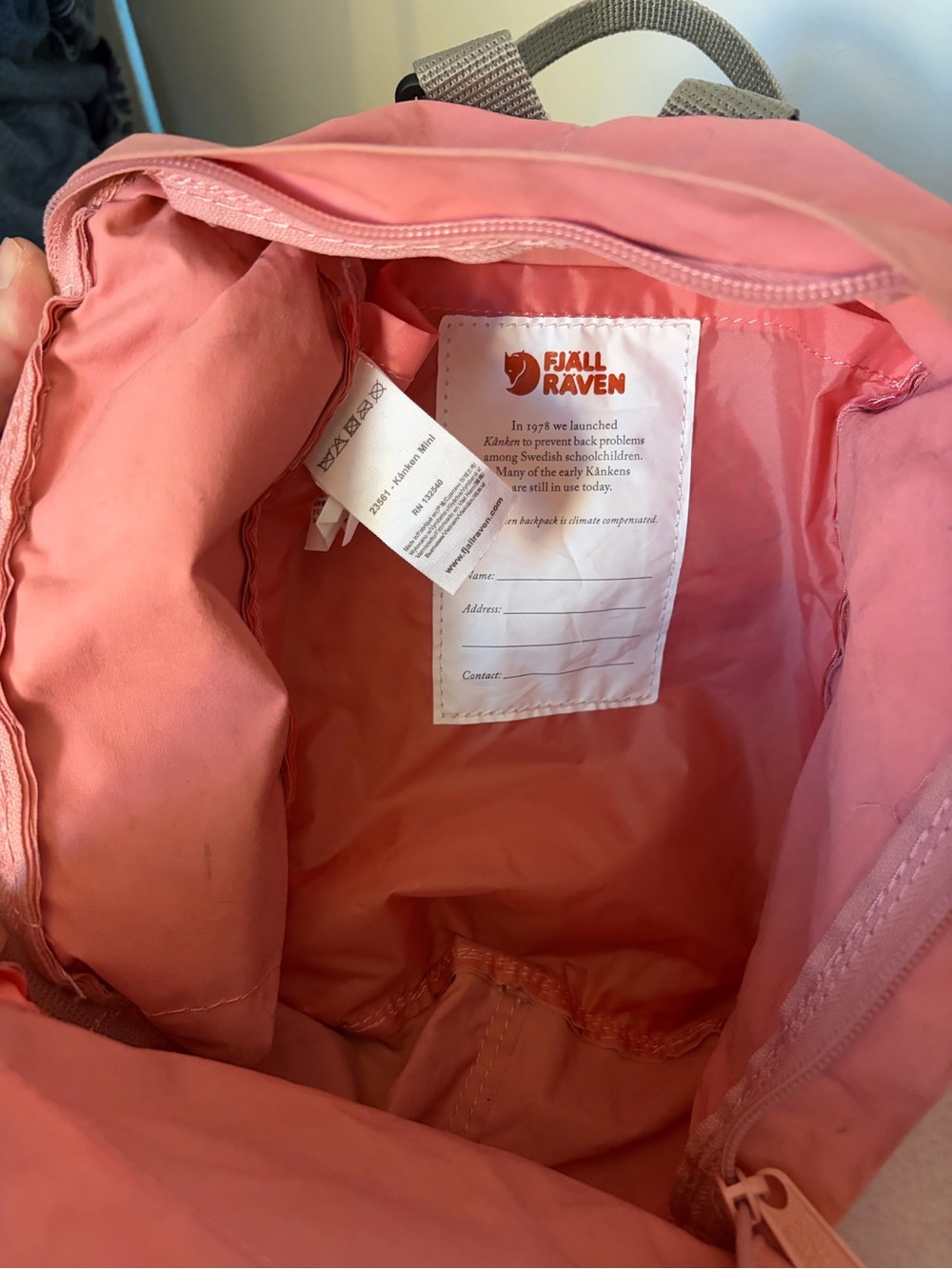 Fjallraven Kånken Mini Backpack - Pink - Picture 5 of 8